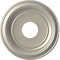 Ekena Millwork Traditional PVC Medallion (Canopies up to 7 1/2"), 13"OD x 3 1/2"ID x 1 1/4"P, Bright Coat Aluminum CMP13TRBAL - alternate 1